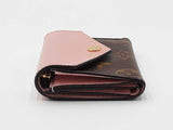 Louis Vuitton Zoé Wallet In Monogram Coated Canvas & Pink Leather Fw0926crdu