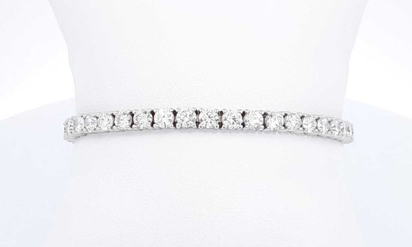 14k White Gold Lab Grown Diamond Tennis Bracelet 7 Inch Ebwxxzdu 144030003173