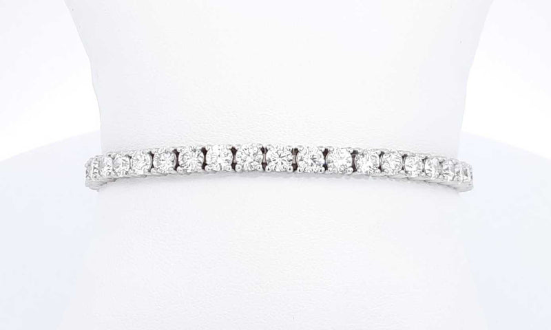 14k White Gold Lab Grown Diamond Tennis Bracelet 7 Inch Ebwxxzdu 144030003173