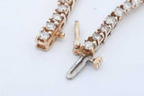 1.96cttw Diamond Tennis Bracelet In 14k Yellow Gold 12.1g 7.25 Inch Eb0526lwxzde