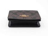 Coach Mini Wallet With Chain In Signature Coated Canvas Fw0926ordu