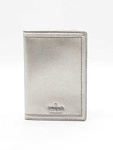 Kate Spade Silver Metallic Leather Passport Holder Wallet Eb1025lrdu