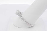 0.9ctw Round Diamond Ring In 14k White Gold 2.7 Grams Size 9 Eb0525sxzsa
