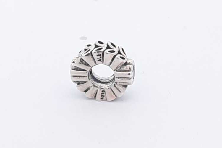 Pandora Sterling Silver Twice As Nice Flower Spacer Charm 2.1 Grams Eb1124lrsa