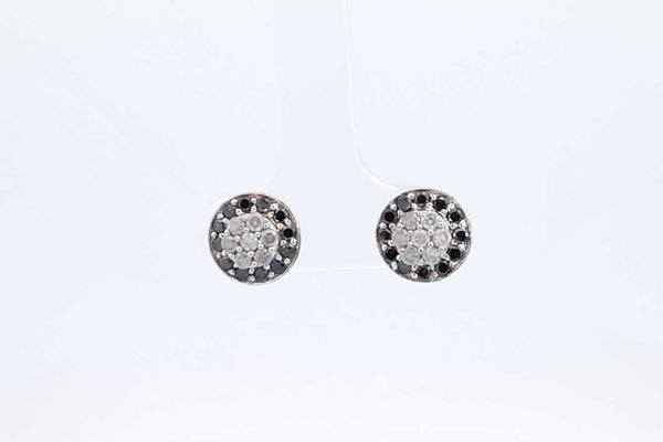 Diamond Stud Earrings In 10k White Gold 2 Grams Eb1224cpdu