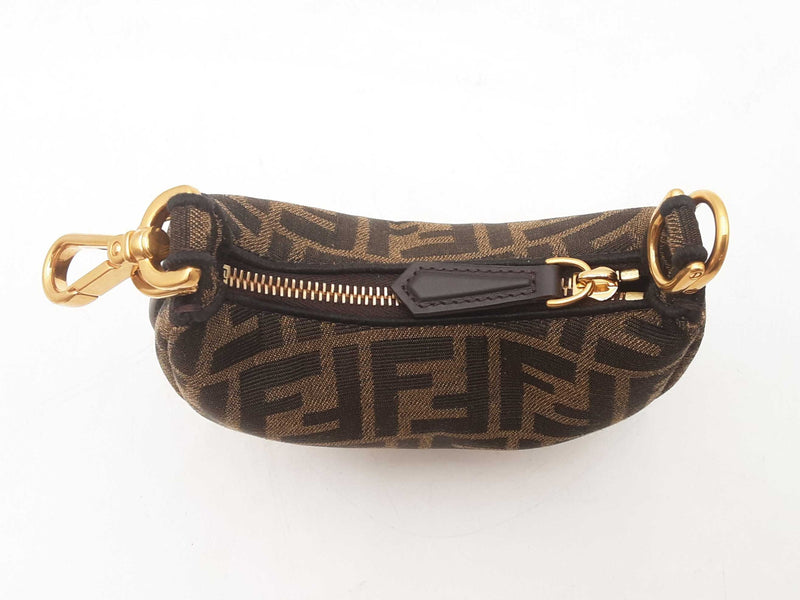 Fendi Jacquard Vitello Grace Ff 1974 Mini Fendigraphy Hobo Bag Sd0425wrzsa
