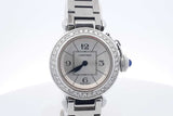 Cartier Pasha De Cartier 27mm Quartz Stainless Steel Watch Eb0126lexzdu