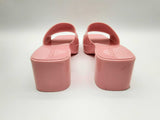 Gucci Pink Rubber Platform Sandal Slides Size Eu 39/ Us 9 W Do0624lxzde