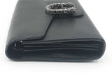 Gucci Dionysus Black Leather Wallet With Chain Eb0426wrxdu