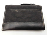 Coach Zipper Black Signature Jacquard Zip Card Coin Holder Sd0826lzdu
