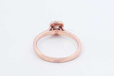 0.55ctw Center Diamond Ring In 14k Rose Gold 3.4 Grams Size 8 Eb1125lwrxdu