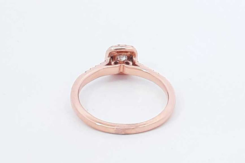 0.55ctw Center Diamond Ring In 14k Rose Gold 3.4 Grams Size 8 Eb1125lwrxdu