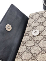 Gucci Double Pouch Gg Monogram Supreme Web Belt Bag Eb0926pxzde