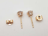 1.07 Cttw Lab Grown Diamonds 14k Yellow Gold 1.0g Stud Earrings Do0326orxde
