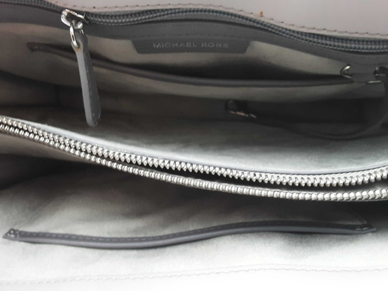 Michael Kors Tatiana Satchel Handbag Grey Aa0725pzsa