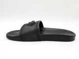 Versace Palazzo Slides In Medusa & Greca Embossed Rubber Size 11.5 Fw0926izdu