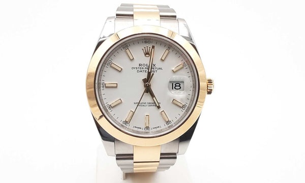 Rolex 126303 41 Datejust White Dial Two-tone Oyster Band Watch Do0224llwxzde