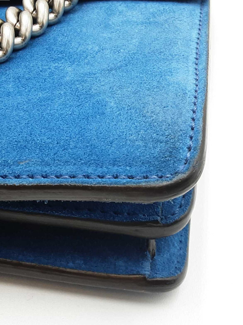 Gucci Dionysus Blue Suede Shoulder Bag Fw0725wzxdu