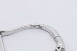0.16cttw Diamond 14k White Gold Hoop Earrings 2.6 Grams Eb0626lexsa