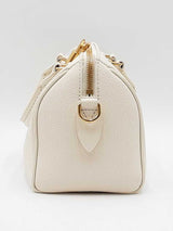 Louis Vuitton Speedy 20 In Latte & Candy Blue Giant Monogram Empreinte Leather