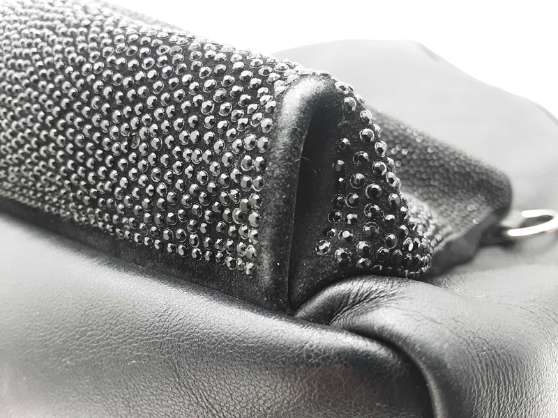 Fendi Karlito Karl Lagerfeld Black Leather Backpack Sd1024orzsa