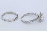 2.02cttw Diamond Wedding Set In 14k White Gold 5.4 Grams Size 5.25 Eb0826oxxzde