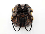 Fendi Mini Mon Tresor Bucket Bag In Zucca Embossed Calfskin Leather Fw0426przdu