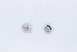 4.16ctw Lab Grown Round Diamond Stud Earrings In 14k White Gold 2.1g Eb1224irxdu