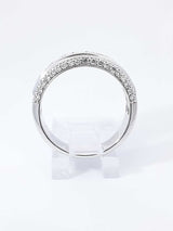 1.60 Cttw Diamond & 14k White Gold Anniversary Ring 8.3g Size 8.75 Fw0826crzdu