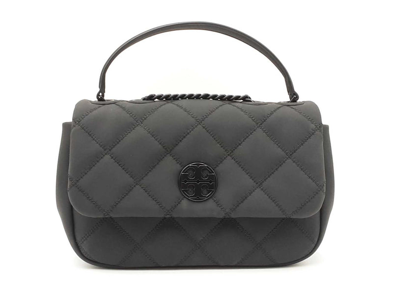 Tory Burch Willa Shoulder Bag In Matte Black Fw0925szdu