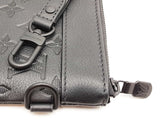 Louis Vuitton To-go Pochette In Monogram Shadow Black Leather Fw1125wzxdu