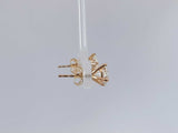 2.00 Cttw Lab Grown Diamond Stud Earrings 14k Yellow Gold 1.2 Grams Aa0725wcssa