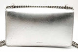 Gucci Dionysus Metallic Silver Leather Shoulder Bag Eb1026erxsa
