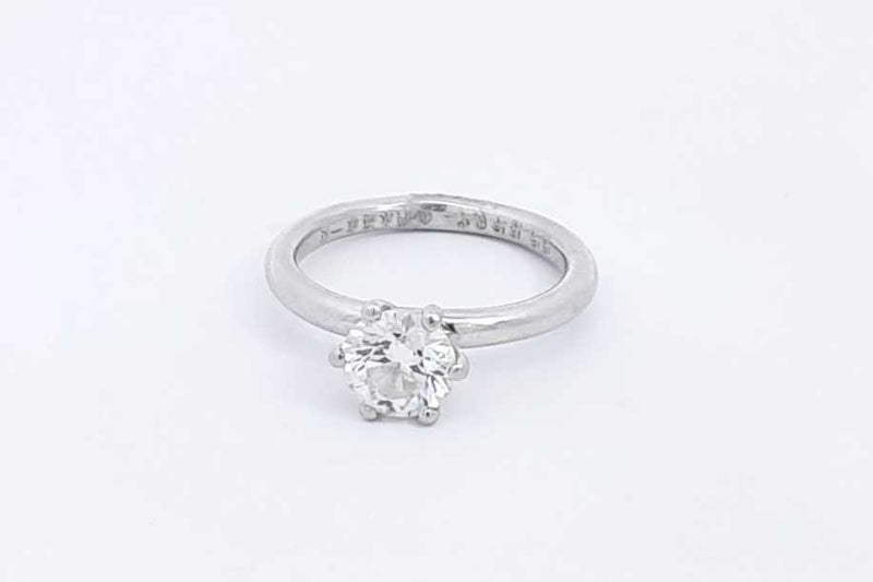 Approx. 1.02ctw Diamond Ring In Platinum 5.3 Grams Size 5.25 Eb0125oxxzsa
