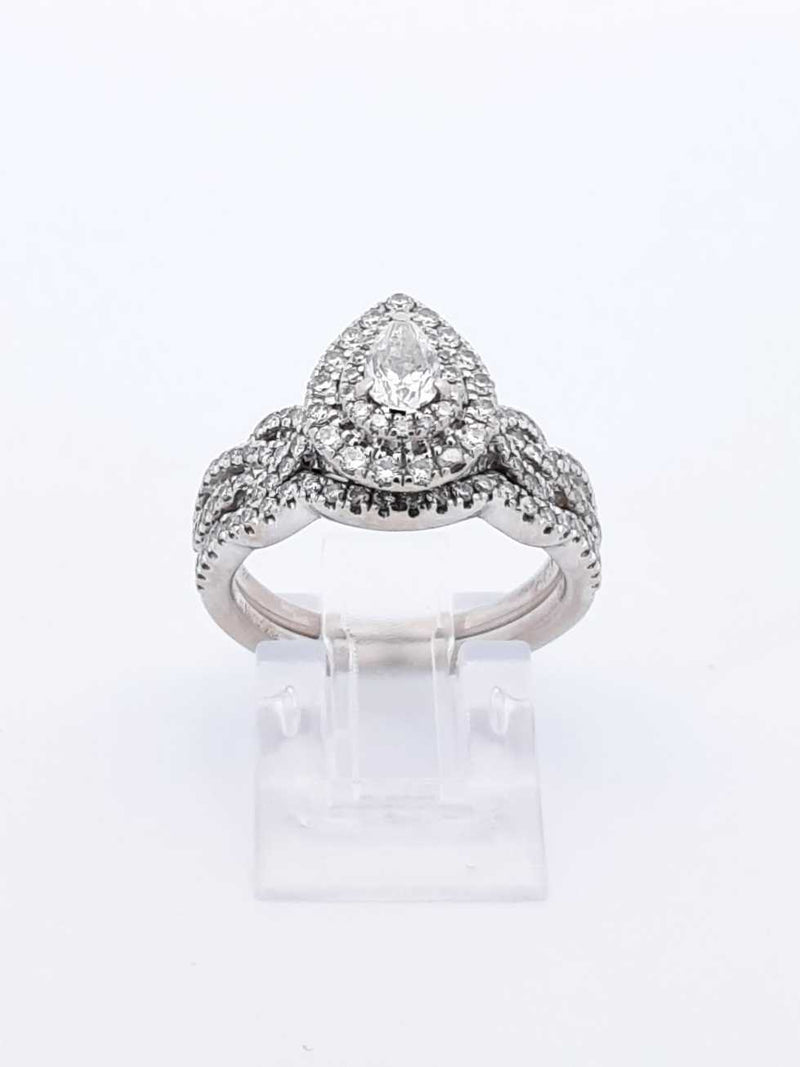 1.92 Cttw Diamond & 14k White Gold Neil Lane Bridal Set 6.7 Grams Size 7 Fw0724lxzxdu