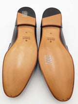 Gucci Jordaan Dark Brown Leather Loafers Size 11 Eb0726oxzsa