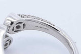 1.26cttw Lab Grown Diamond Ring In 14k White Gold 5.33 Grams Size 7 Eb0726llxzde