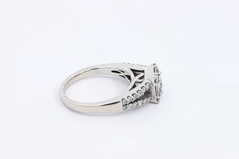Approx. 1.24ctw Diamond Ring In 14k White Gold 4.9 Grams Size 6.5 Eb1124pxzdu