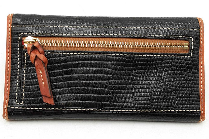 Dooney & Bourke Lizard Embossed Continental Clutch Wallet Eb1125lrdu