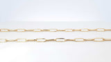 18k Yellow Gold Paperclip Link Chain Necklace 3 Grams 18 Inch Fw0826oprdu