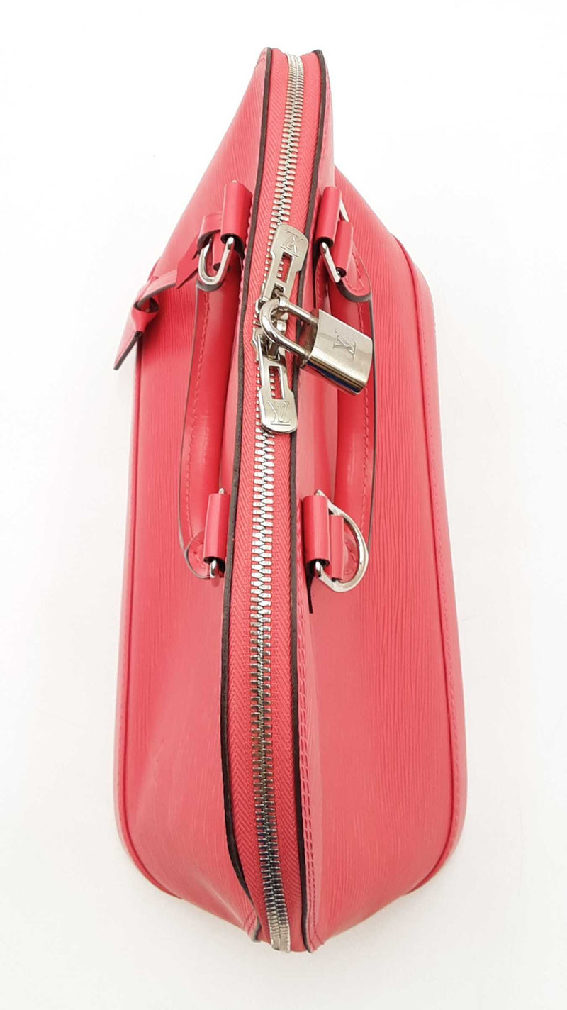 Louis Vuitton Alma Pm Red Epi Leather Handbag Sd0725wzxdu