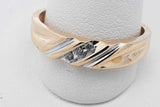 0.15cttw Diamond Ring In 14k Yellow Gold 3.3 Grams Size 11 Eb0926olrsa