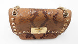 Michael Kors Selma Python Embossed Studded Shoulder Bag Sd1225wrdu