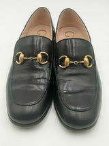 Gucci Black Leather Horsebit Loafers With Crystals Size 36 Eb0524lxzsa