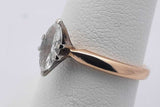 0.4ctw Marquis Diamond Ring In 14k Yellow Gold 2.5 Grams Size 6.5 Eb0925wlrsa