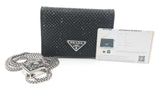 Prada Crystal Embellished Satin Card Holder Sd0426wzxdu