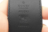 Gucci Black Leather Belt With Gold-tone Gg Buckle Size 80/32 Eb0426lrxsa