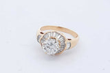 1.63cttw Diamond Ring In 18k Yellow Gold 4.9 Grams Size 8.25 Eb0525lsxzde