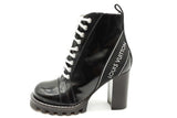 Louis Vuitton Black Patent  Leather Star Trail Ankle Boots Size 36 Eb0426lorde