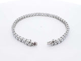 9.68 Cttw Lab-grown Diamond & Silver Tennis Bracelet 9.7 Gram 7 In. Fw0425lwrxdu